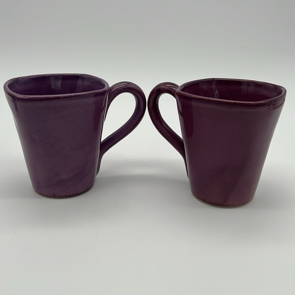 Neiman Marcus Ceramiche Toscane Distressed Mugs - Lavender & Purple (Set of 4) - Picture 10 of 16